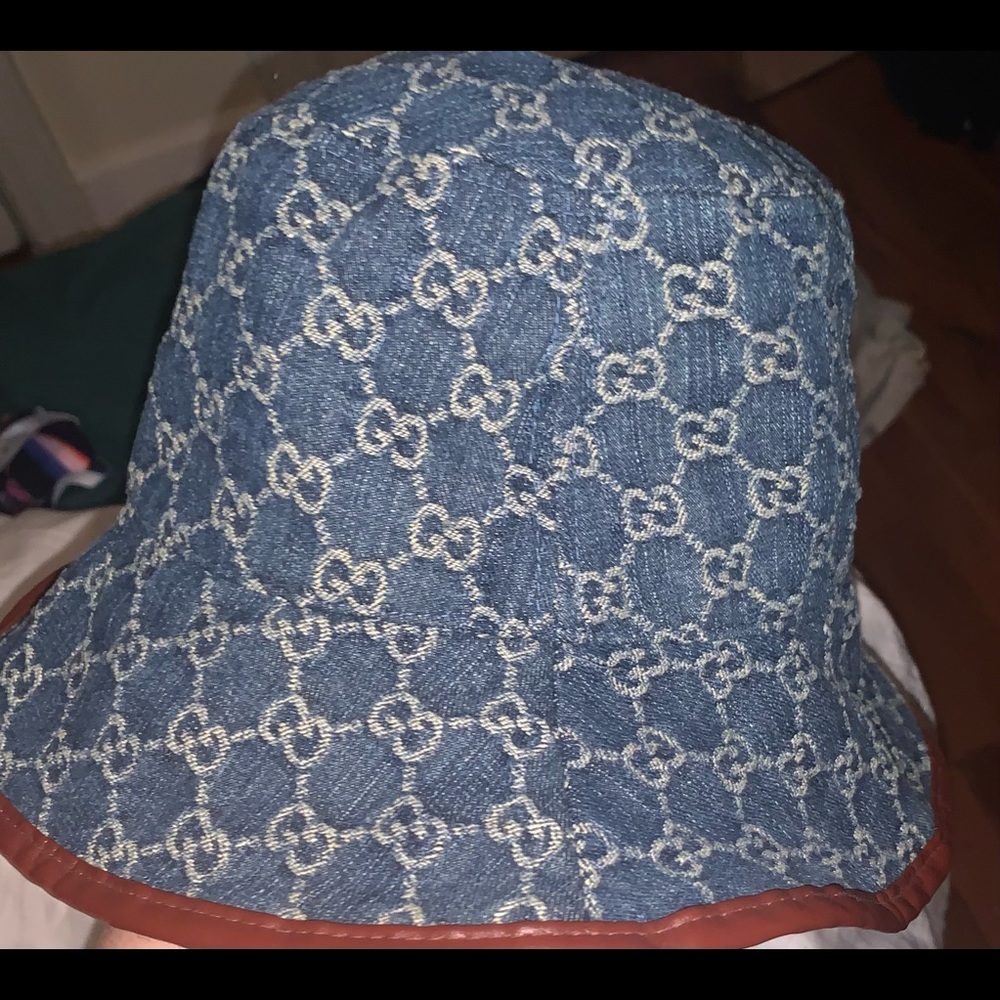 Blue bucket hat